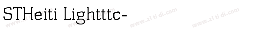 STHeiti Lightttc字体转换